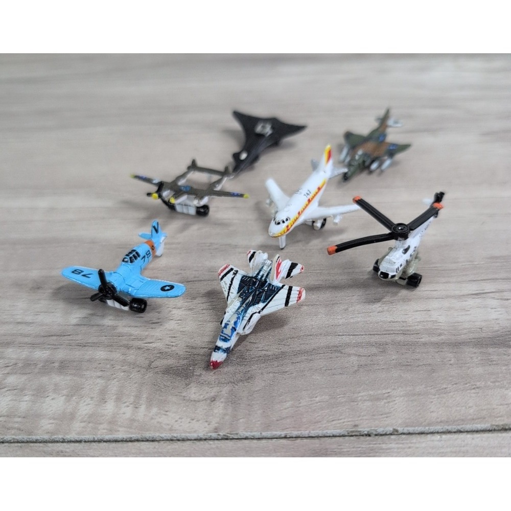 Vintage Micro Machines Galoob Miniature Airplanes 1980s-90s LOT OF 7